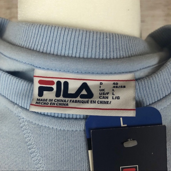 Fila Baby Blue Natalie Spell-out Crewneck Sweatshirt - Picture 6 of 7